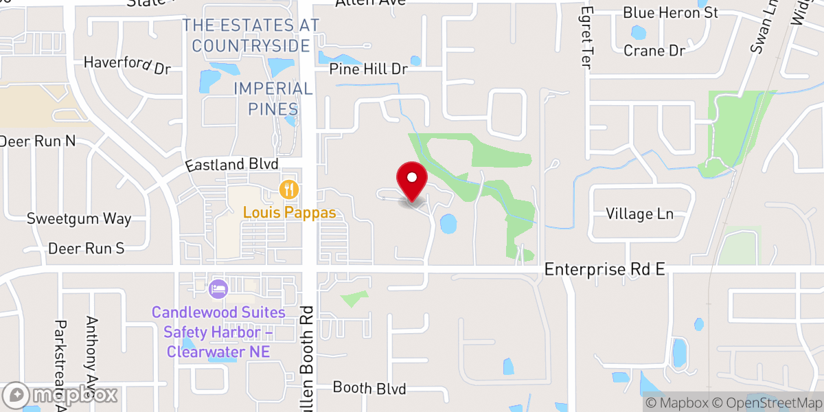 Map showing location of Journey Community Church - Safety Harbor