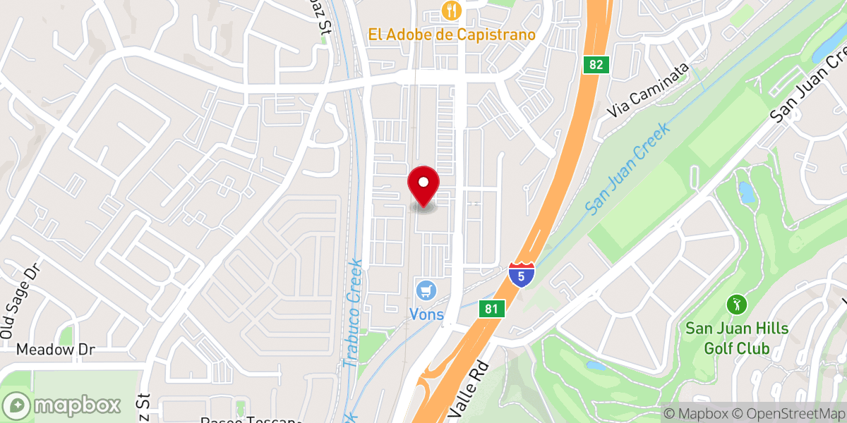 Map showing location of REIGN Christian Fellowship ~ Pentecostal church in San Juan Capistrano ~ SUNDAY 10AM