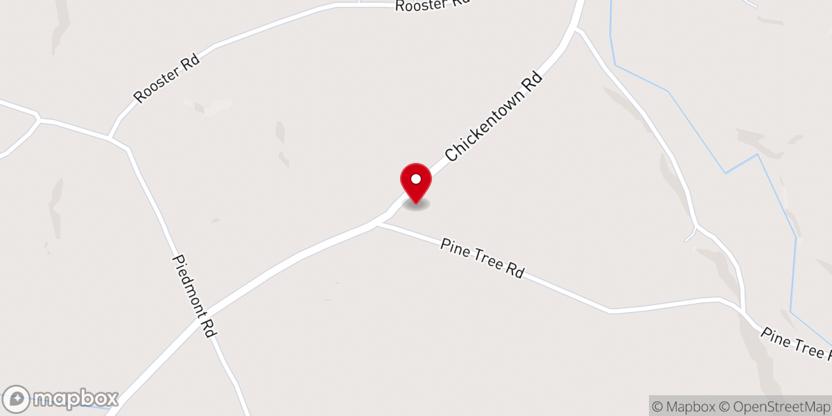 Map showing location of Mount Calvary Church