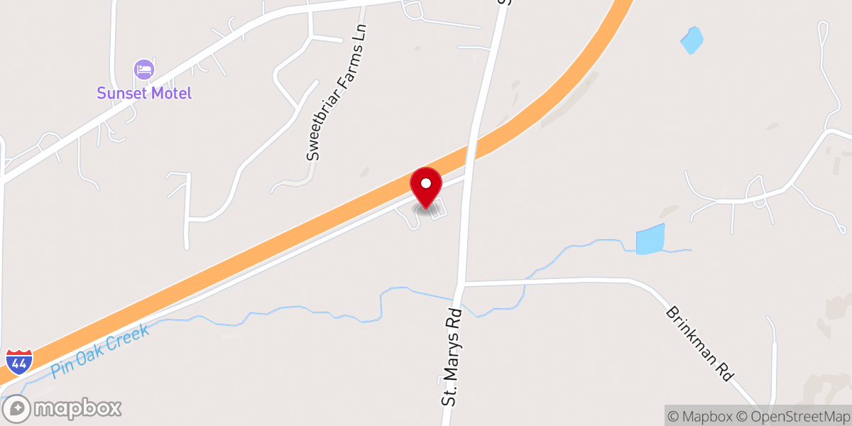 Map showing location of Calvary Pentecostal Church