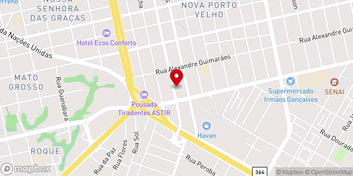 Map showing location of Igreja Batista Da Vitória