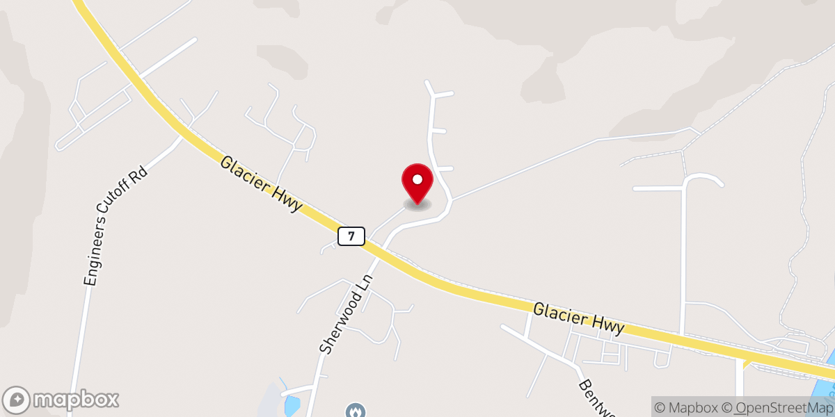 Map showing location of Christ Lutheran Church