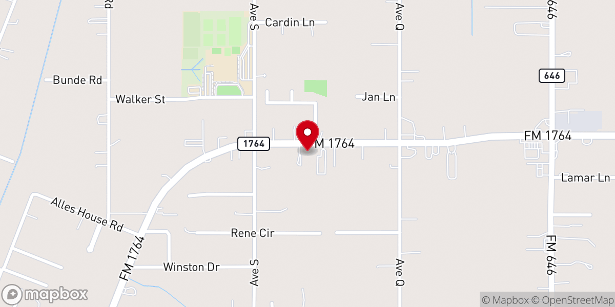 Map showing location of Aldersgate United Methodist Church