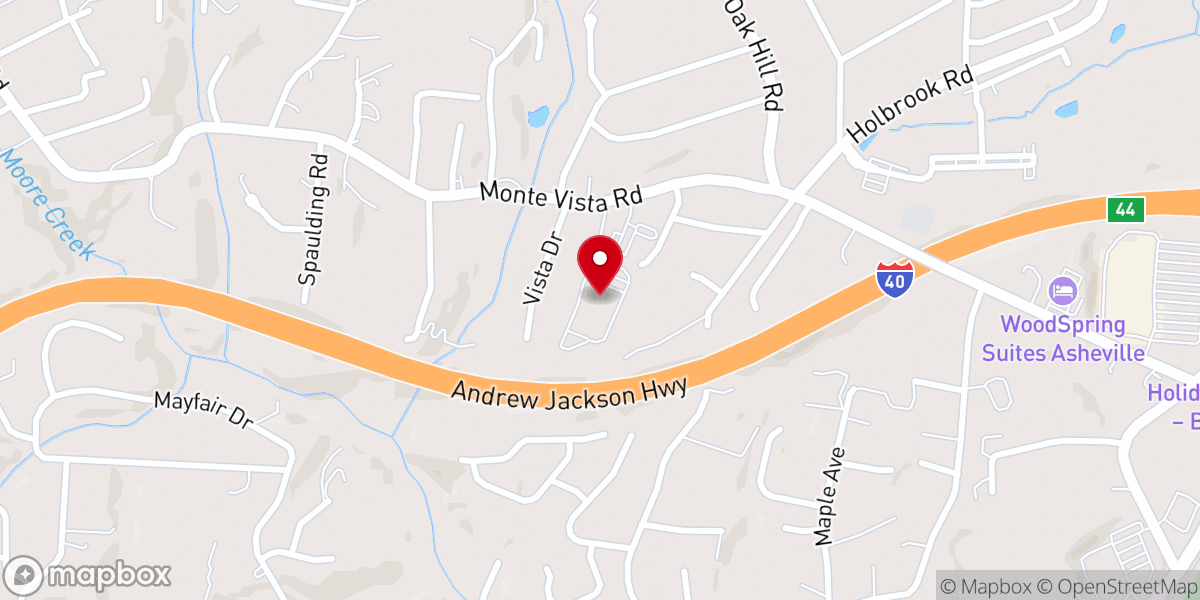 Map showing location of The Rock Church