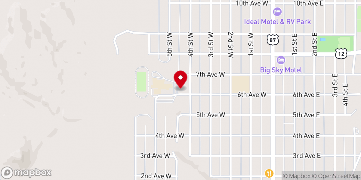 Map showing location of Zion Lutheran Church