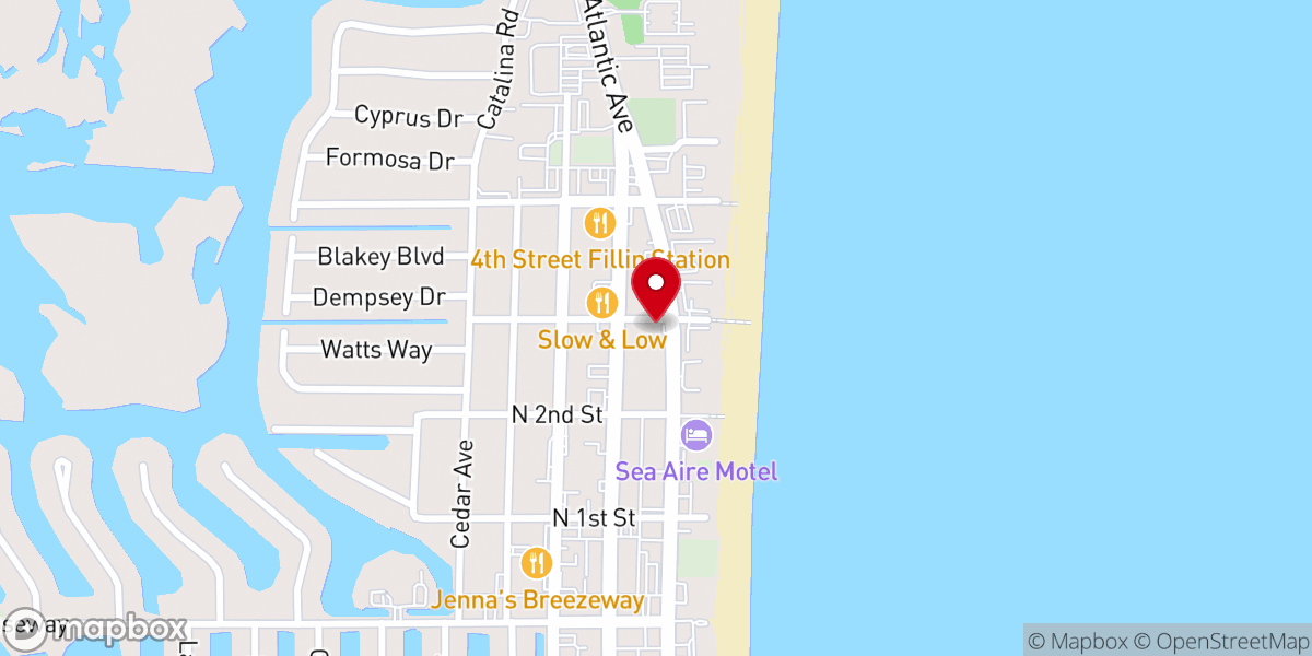 Map showing location of Cocoa Beach Weddings by Dave and Sherri