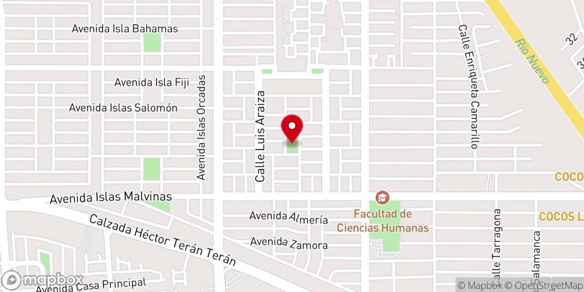 Map showing location of Parroquia San Agustín Obispo