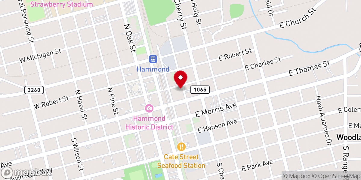 Map showing location of Louisiana Children's Discovery Center