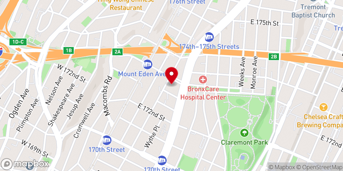 Map showing location of Eternal Sacred Order of Cherubim & Seraphim Spiritual Church Mt Zion Cathedral Halleluyah Mission