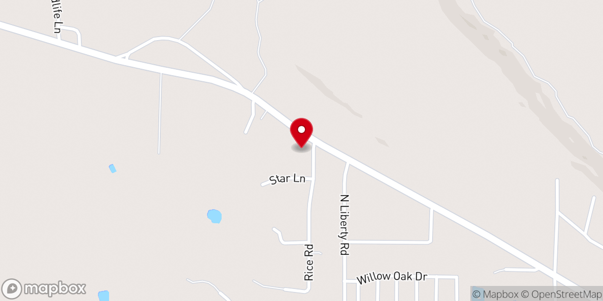 Map showing location of Faith Church