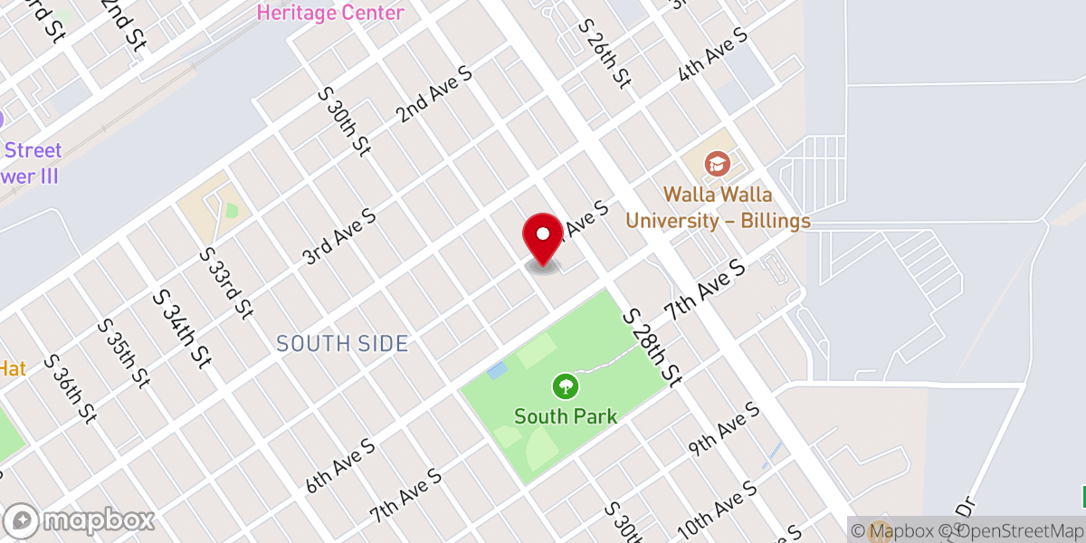 Map showing location of Montana Family Church