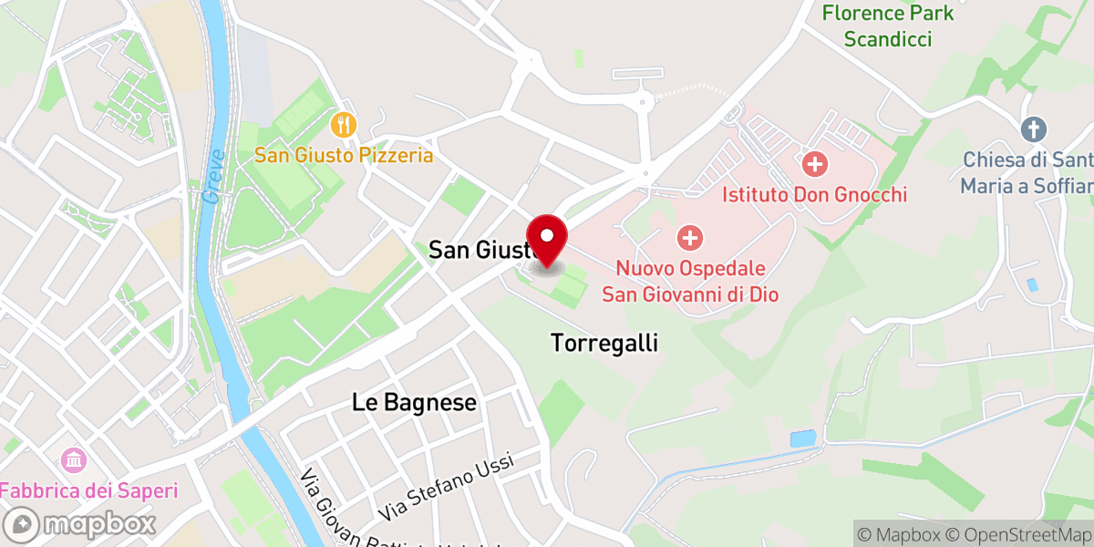 Map showing location of Oratorio Salesiano