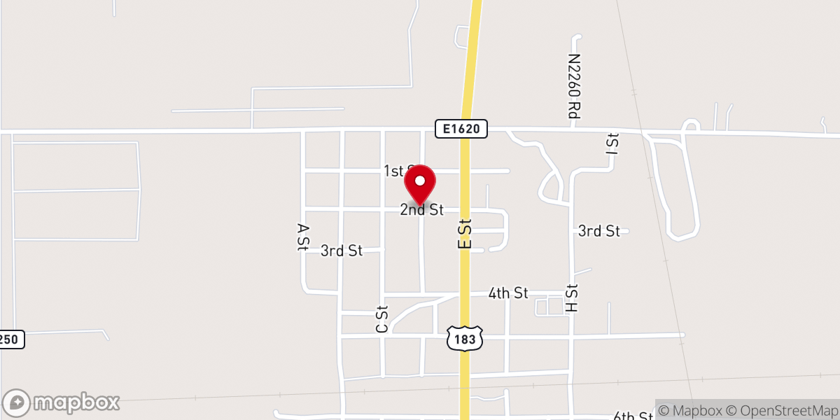 Map showing location of Mt Zion Baptist Church