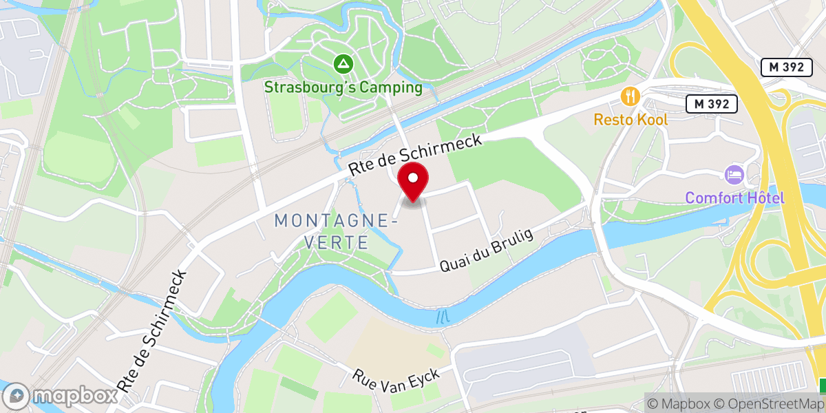 Map showing location of Église Saint-Arbogast de Strasbourg