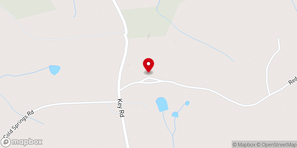 Map showing location of Red Hill Baptist Church