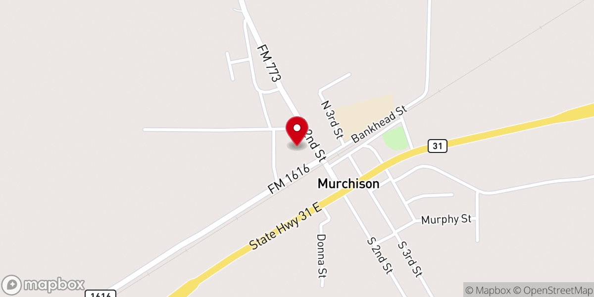 Map showing location of Murchison Food Pantry