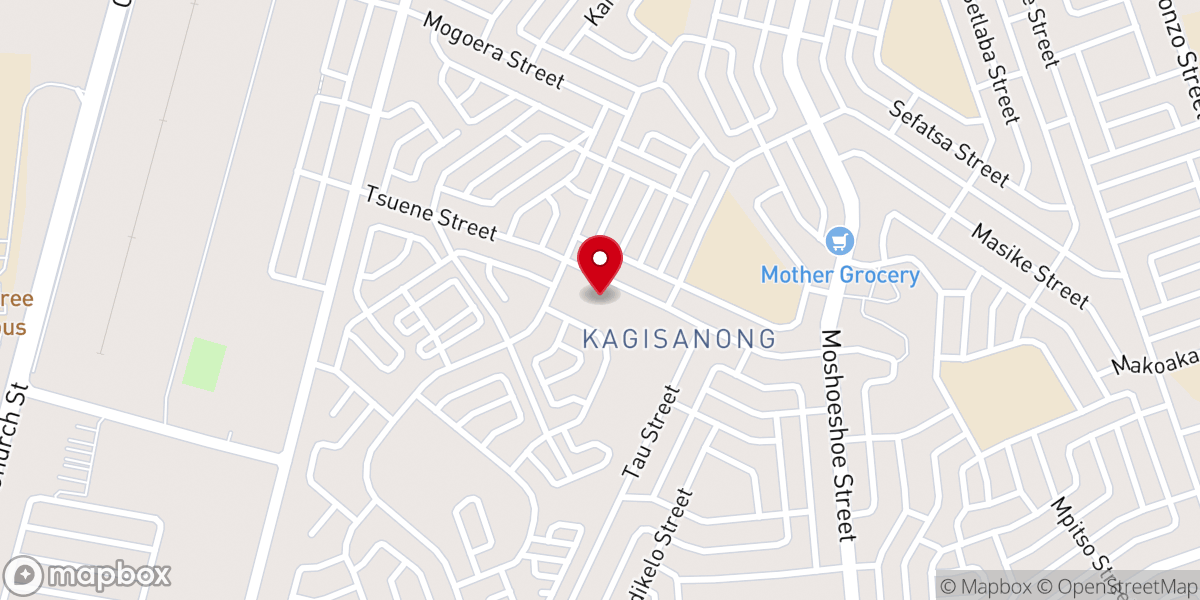 Map showing location of Eagle Christian Church
