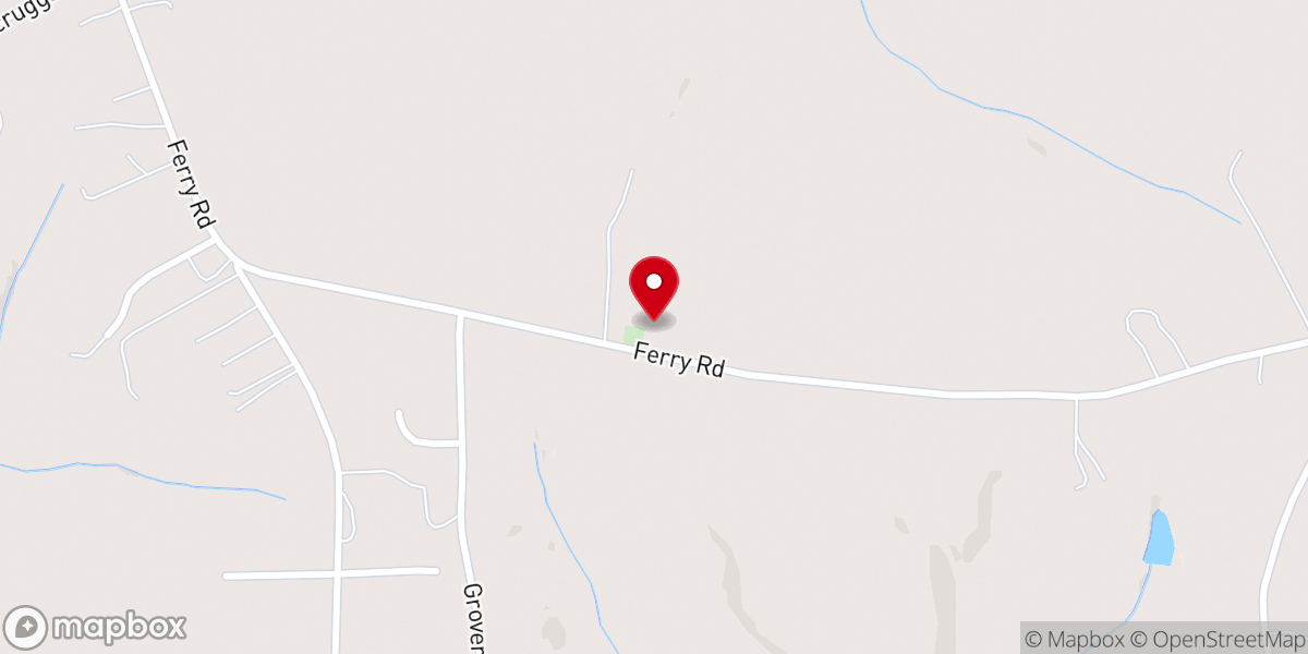 Map showing location of Calvary Baptist Church