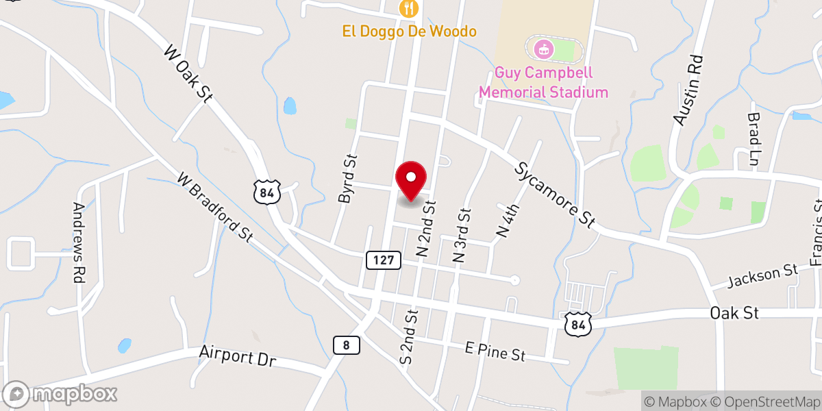 Map showing location of LaSalle Parish Clerk of Court