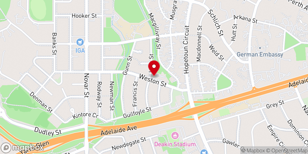 Map showing location of St Peter Chanel’s Church