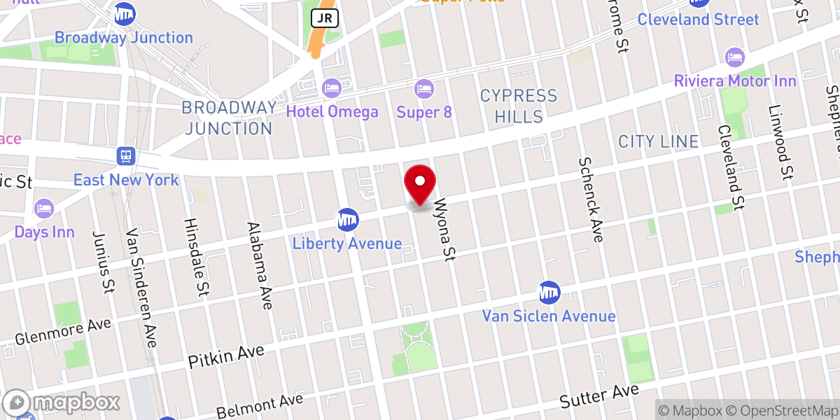 Map showing location of United Evangelical & Missionary Outreach