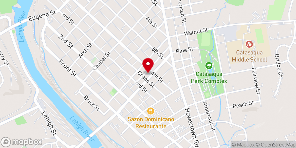 Map showing location of Holy Trinity Memorial Lutheran Churc