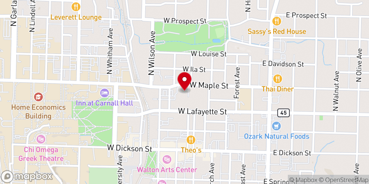 Map showing location of Second Mile Ministries