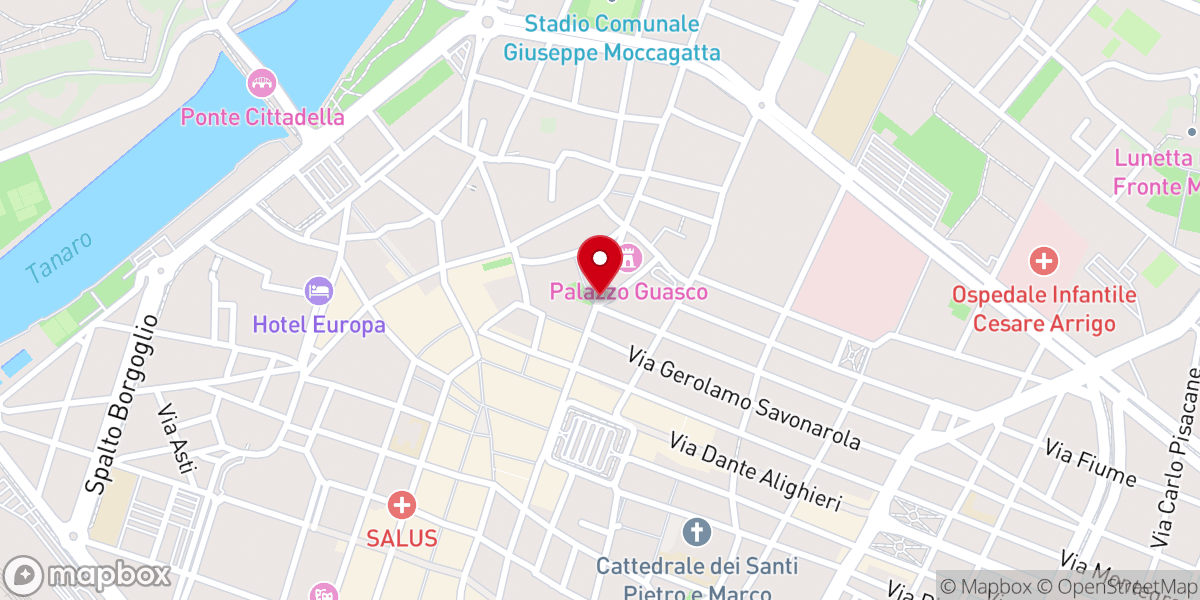 Map showing location of Chiesa