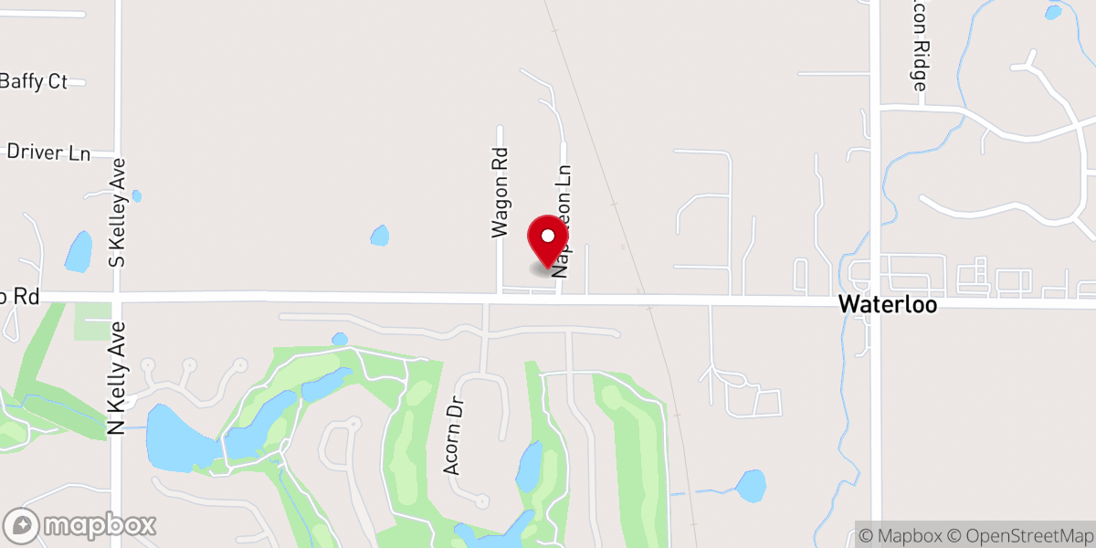 Map showing location of Waterloo Church-The Nazarene