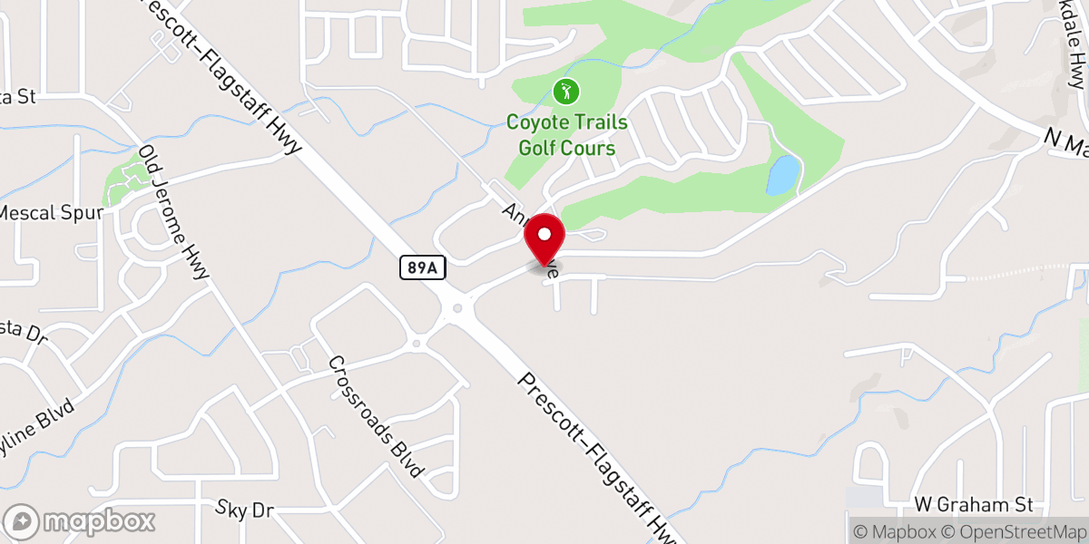 Map showing location of The Vineyards at Cottonwood