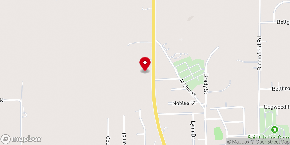 Map showing location of Maranatha Tabernacle