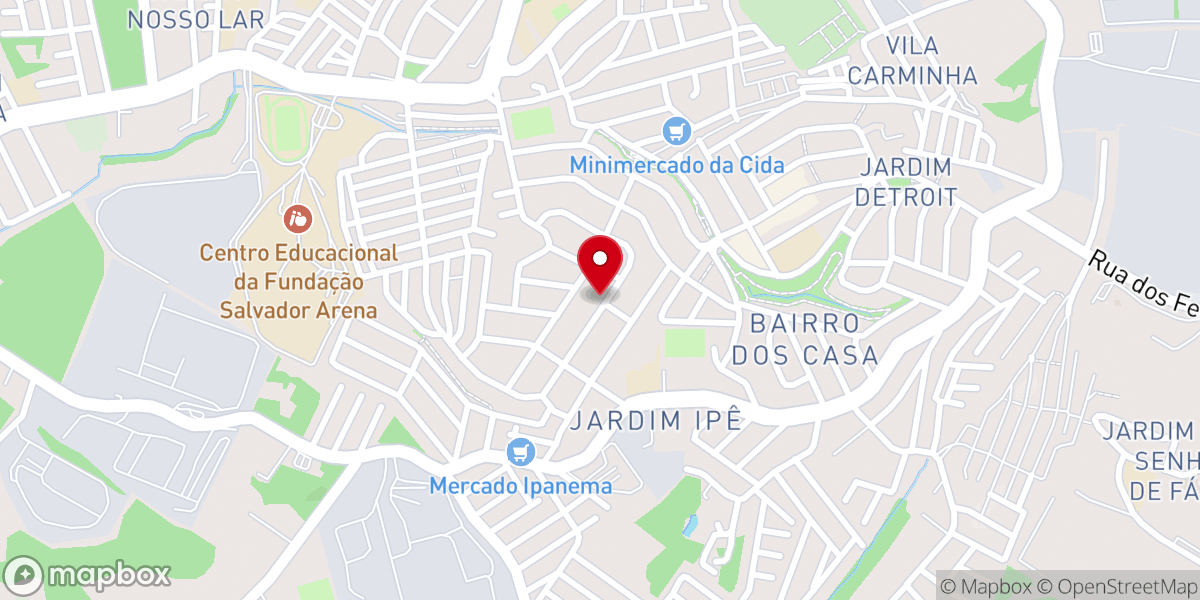 Map showing location of Assembleia de Deus Mins. S.B.C