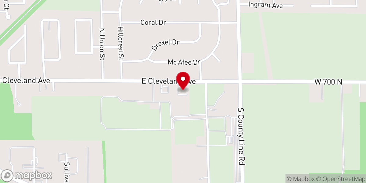 Map showing location of Crown of Life Church