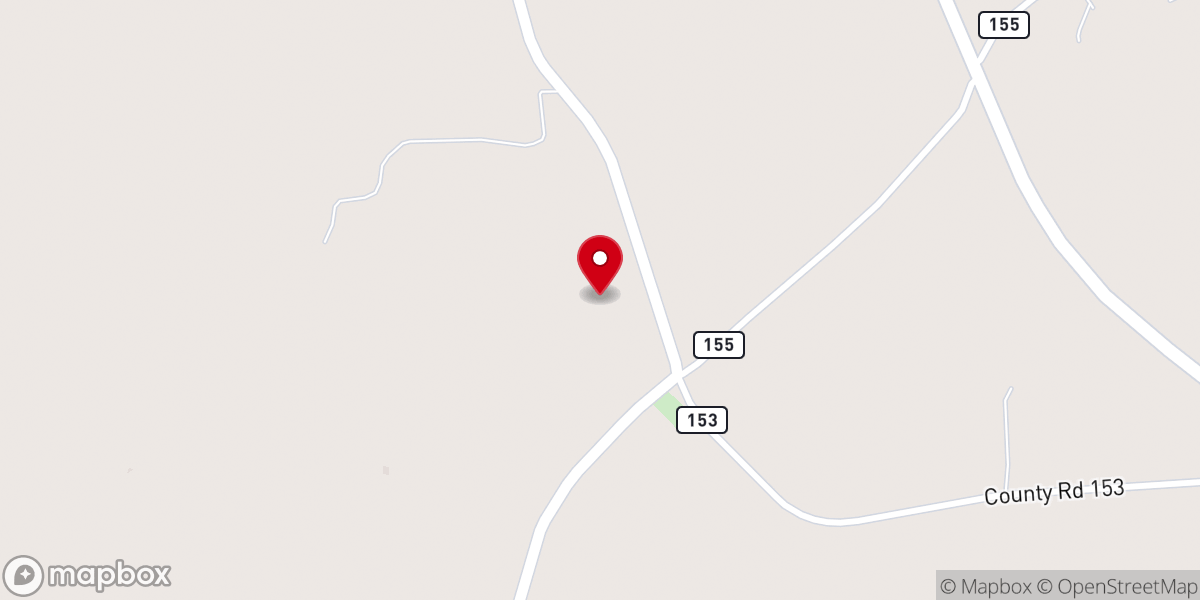 Map showing location of Fair Ridge Baptist Church