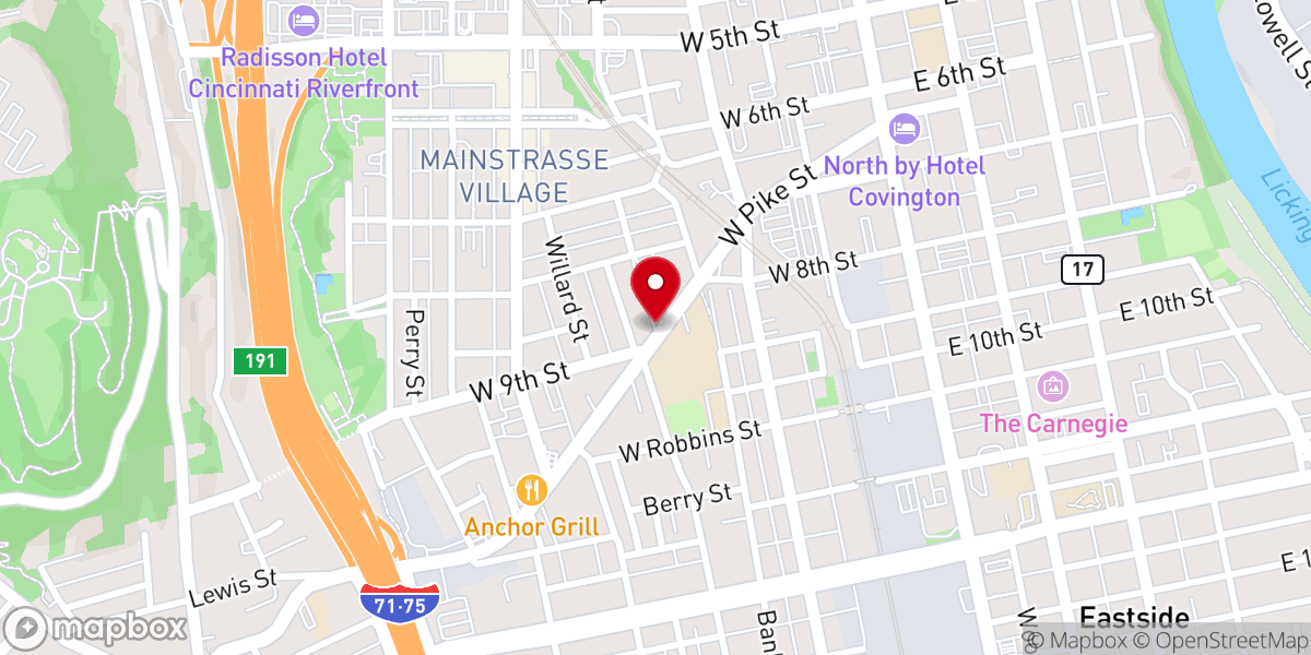 Map showing location of Fairhaven Rescue Mission