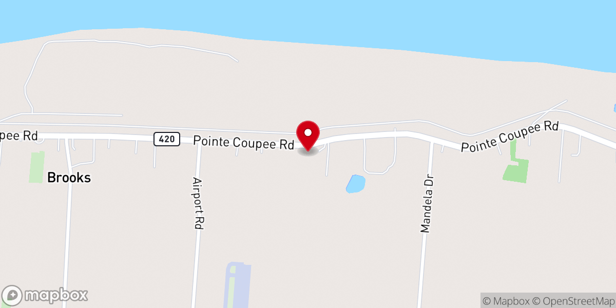 Map showing location of Fairland Baptist Church