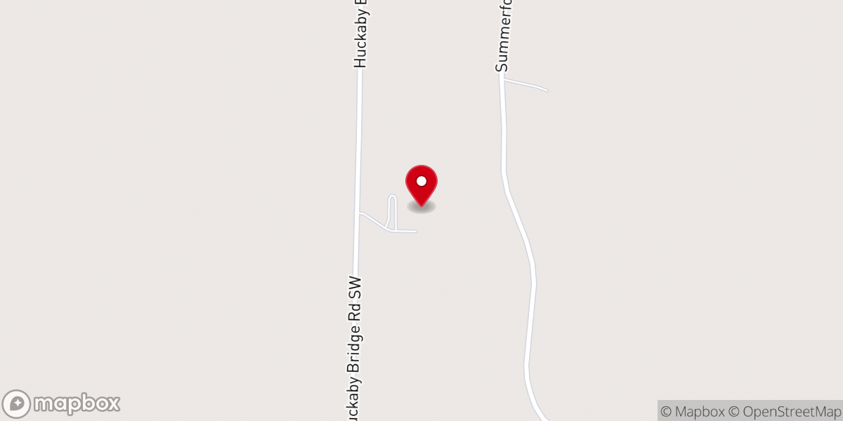 Map showing location of Fairview Church of God