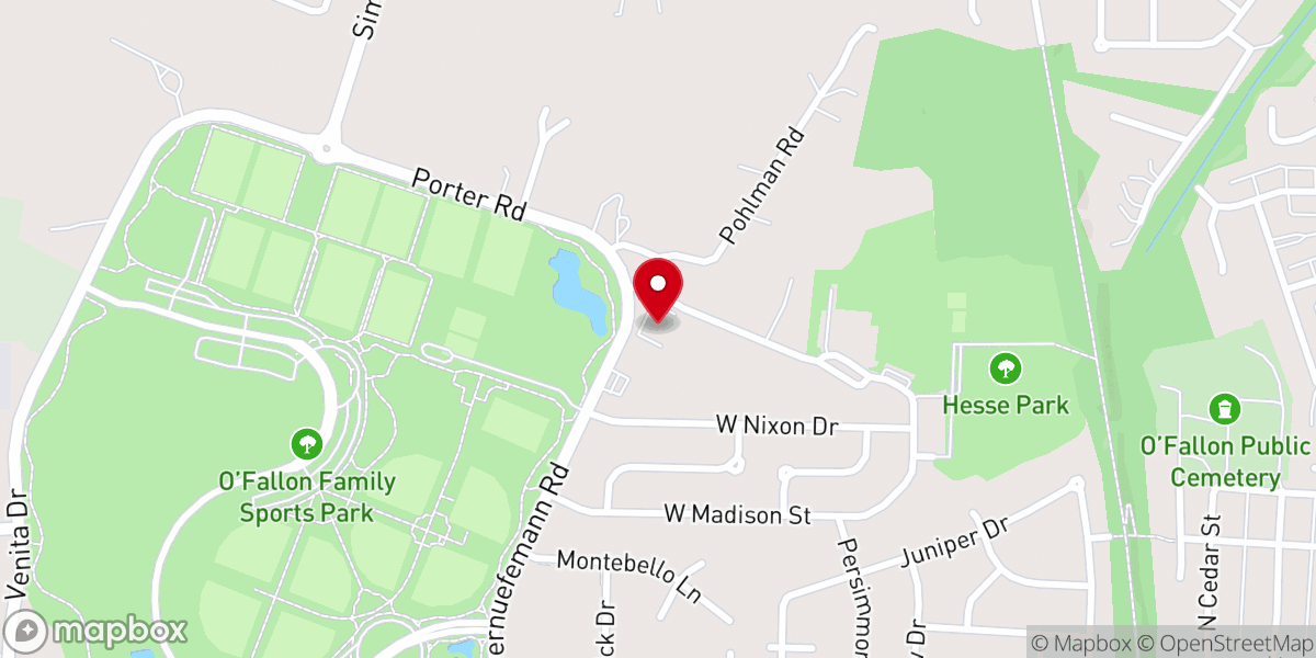Map showing location of Fairview Heights Congregation
