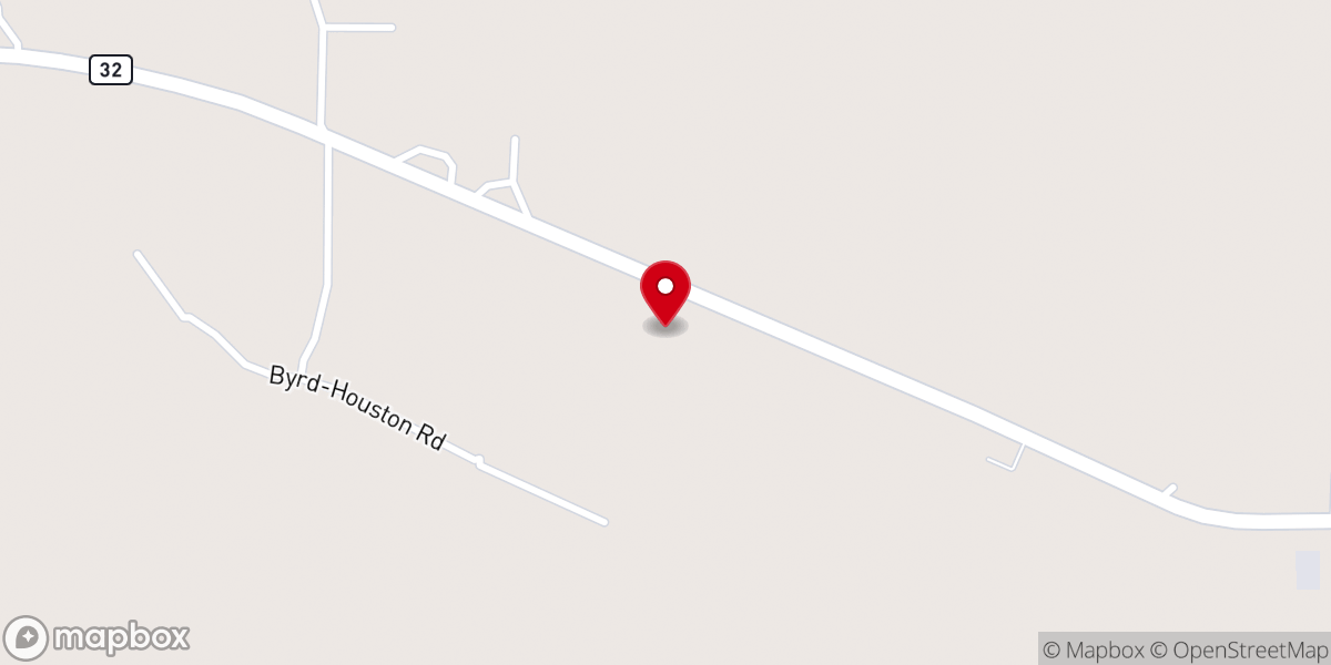Map showing location of Faith Baptist Church Charleston, MS