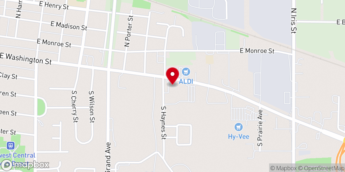 Map showing location of Faith Christian Outreach Church