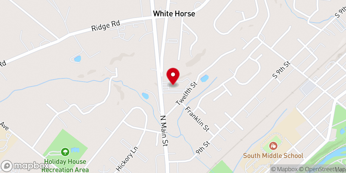 Map showing location of Faith Church of Sellersville