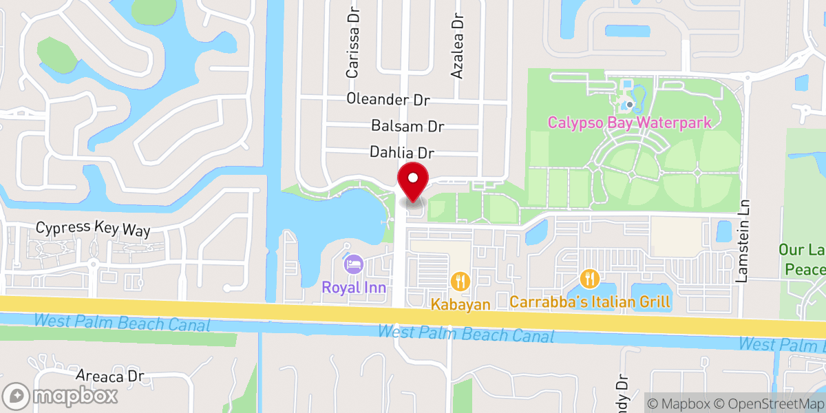Map showing location of Faith Church | Royal Palm Beach Chapel