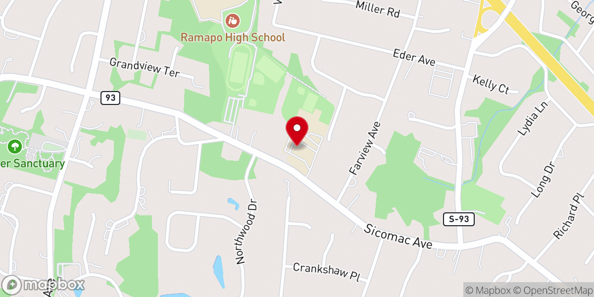 Map showing location of Faith Community Christian