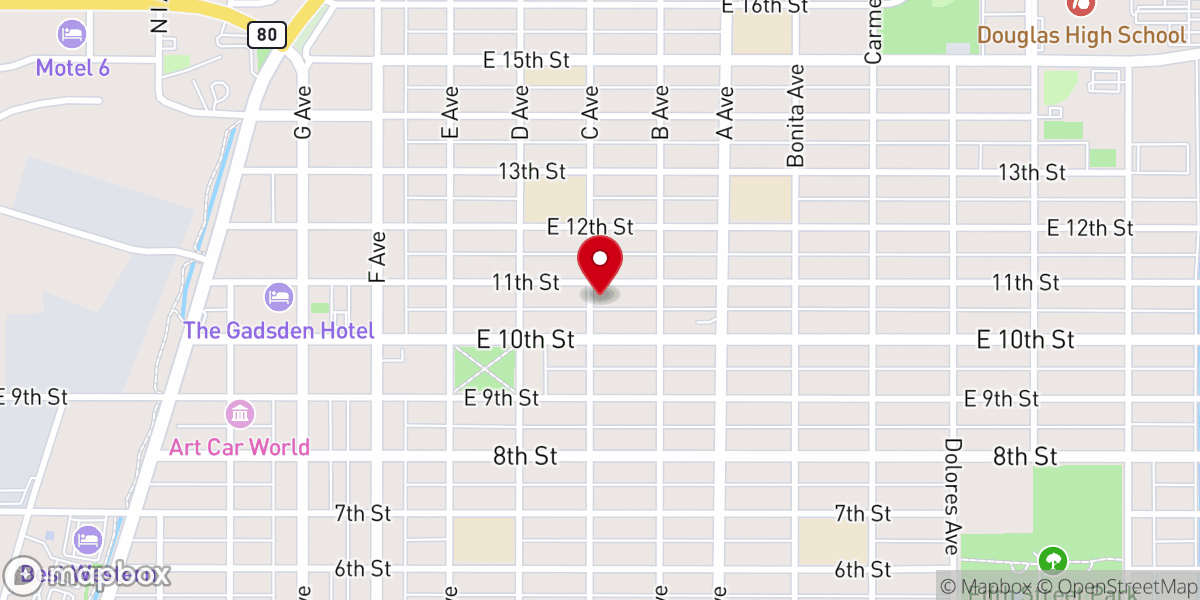 Map showing location of Faith Ministries Church