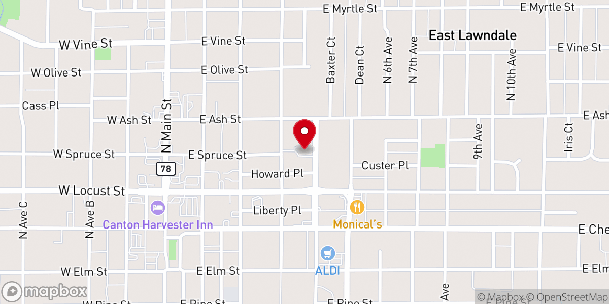 Map showing location of Faith Tabernacle United Pentecostal