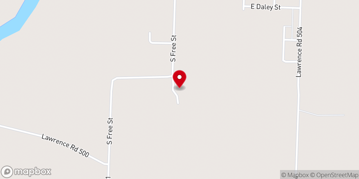 Map showing location of Faith Worship Center
