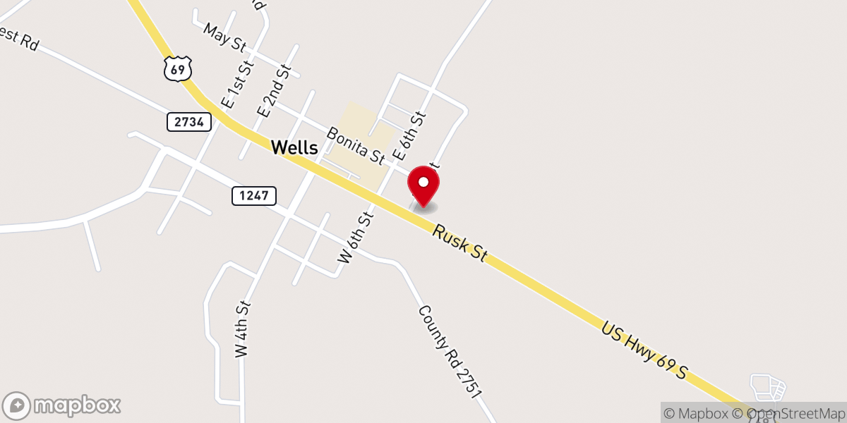 Map showing location of Falvey Memorial Methodist Church