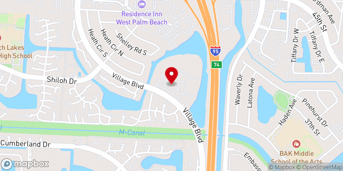 Map showing location of Family Church Village