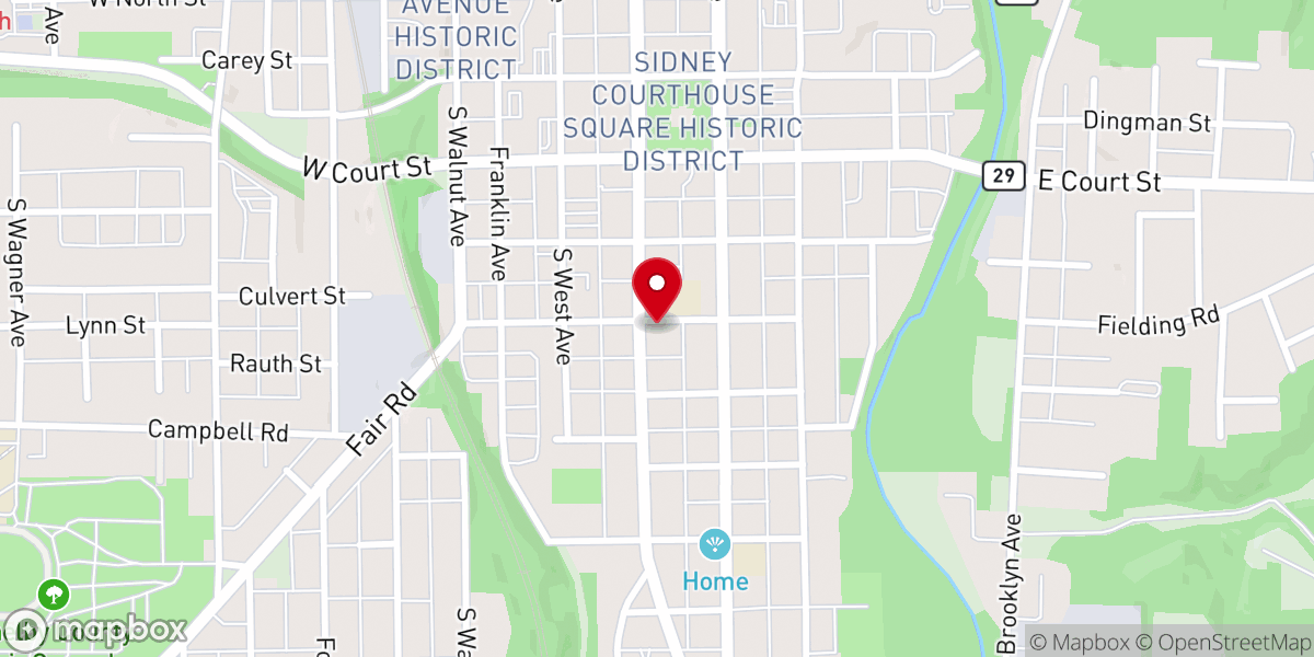 Map showing location of Family Life Office-Archdiocese