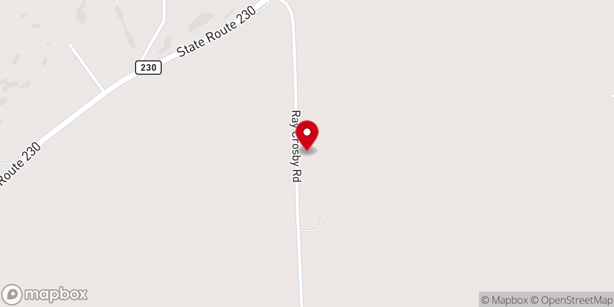 Map showing location of Gravel Run Mennonite Church